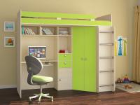 Кровать-чердак Астра салатовый