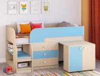 Кровать-чердак Астра 9/7 голубой
