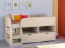 Кровать-чердак Астра 9/6 дуб молочный