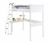 Кровать-чердак со столом WHITE 1402 Compact 