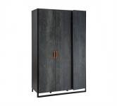 Шкаф трехдверный Dark Metal 1002