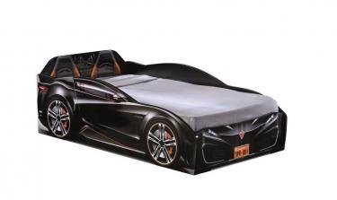 Кровать-машина Spyder черная Carbed 1306
