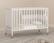 Детская кроватка на колесиках Angela Bella Бьянка (белый)