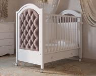 Детская кроватка на колесах Софи Люкс (белый)