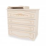 Комод пеленальный Сильвия люкс плюс (слоновая кость)