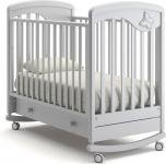 Детская кроватка-качалка Джулия Бабочка (белая ночь)