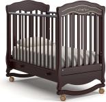 Детская кроватка-качалка Шарлотта Люкс (махагон)