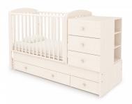 Кровать-трансформер на маятнике Тереза (выбеленный бук)