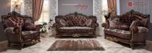 Комплект мягкой мебели Парадиз (орех)