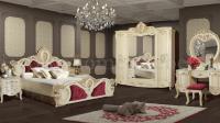 Спальня Беллуччи с 5-ти дверным шкафом (Крем)