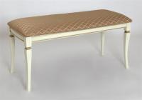 Банкетка "Ника" (Эмаль 11+ патина золото/ткань Palermo)