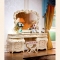 Туалетный столик с зеркалом Венеция(Слоновая кость + Золото)