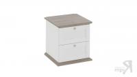 Тумба прикроватная «Ривьера» (Дуб Бонифацио/Белый) ТД-241.03.02