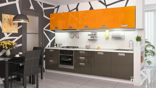 Модульная кухня «Бьюти» (Оранжевый)