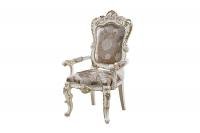 Стул с подлокотниками София (слоновая кость+золото)