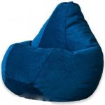 Кресло Мешок Синий Микровельвет