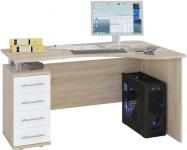 Компьютерный стол КСТ-104.1Л (Дуб сонома/белый)
