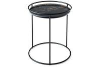 Журнальный стол ATOLLO 50 (черный/коричневый) Журнальный стол ATOLLO 50 (черный/коричневый)