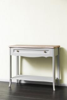 Консольный столик 900 (серый пикрит / дуб прованс)