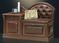 Банкетка-обувница с тумбой Б5.11-4 (Орех)