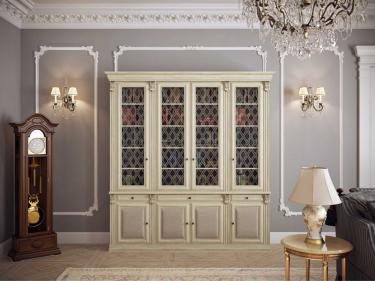 Шкаф для книг 4-х ств. Б5.15-13 (Белый)