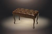 Банкетка на 800 на деревянных ножках Б4.4 (орех)