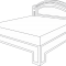 Кровать двуспальная Патиния модуль 11 (Размер: - 1448/1100/350)