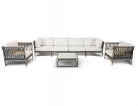 Лаунж Зона Касабланка (6-местная) серо-коричневая