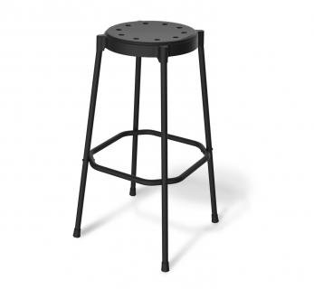 Стул барный SHT-S48 черный муар 