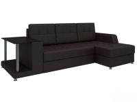 Угловой диван Атланта (Эко-кожа Коричневый)