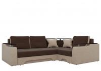Угловой диван Комфорт (Коричневый+бежевый)