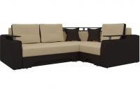Угловой диван Комфорт (бежевый\коричневый)