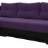 Угловой диван Сенатор (Фиолетовый+Черный)
