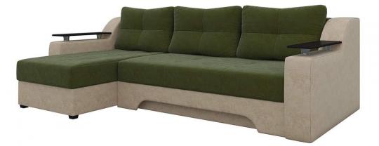 Угловой диван Сенатор (Зеленый+Бежевый)