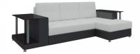 Угловой диван Даллас (Эко-кожа Белый+Черный)