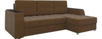 Угловой диван Эмир Б/С (Вельвет люкс Коричневый)