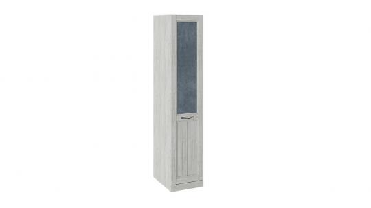 Шкаф для белья с 1 глухой дверью правый «Кантри» (Замша синяя/Винтерберг) СМ-308.07.010R (з) 