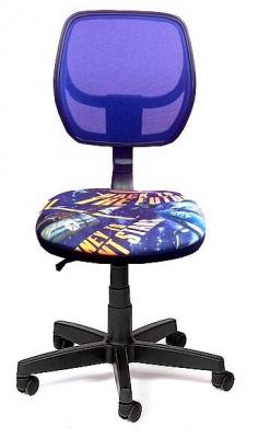Кресло LIBAO LB-C05 синяя сетка / принт космос 