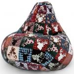 Кресло Мешок Груша с Оленями Дарк