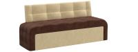 Кухонный диван Люксор (Вельвет Люкс Коричневый Бежевый)