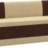 Кухонный диван Токио (Вельвет Люкс Бежевый Коричневый)