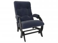 Кресло-глайдер Бергамо КР 2 Verona Denim Blue, велюр Венге