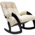 Кресло-качалка Бергамо КР 1 Polaris beige, иск. кожа Венге