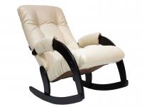 Кресло-качалка Бергамо КР 1 Polaris beige, иск. кожа Венге