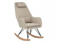 Кресло-качалка Морис Бежевый, рогожка