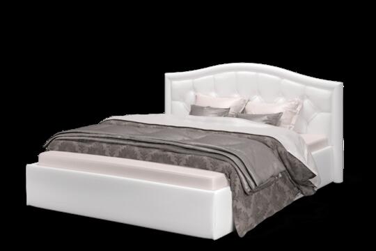 Кровать 120*200 с подъемным мех. (без матраса) Стелла экокожа vega white