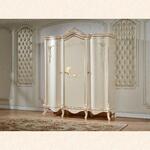 Шкаф 3-х дверный Shane (Цвет: Слоновая кость Маренго + Золото)