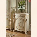 Комод высокий София, 5 ящиков (Цвет: Слоновая кость + Золото) Комод высокий София, 5 ящиков (Цвет: Слоновая кость + Золото)