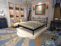 Односпальная металлическая (с ортопедическим основанием) кровать MARIANA (МАРИАНА)