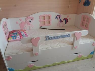 Детская кровать «Милые Пони» для девочек